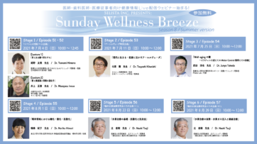 【イベント情報】当院理事長 武田Dr.がSunday Wellness Breeze Season8 ～Summer version～にて講演致します。